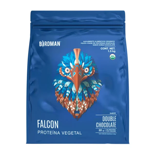 Birdman Proteína Vegetal Orgánica Sabor Doble Chocolate 1.5 kg